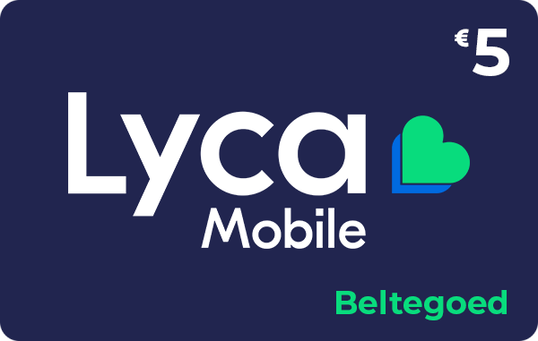 Lyca Mobile beltegoed 5 euro = 10 euro